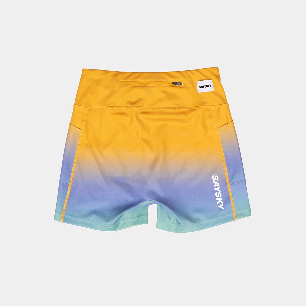Saysky Drip Dye Combat+ Short Tights 4'' Dame Flerfarget