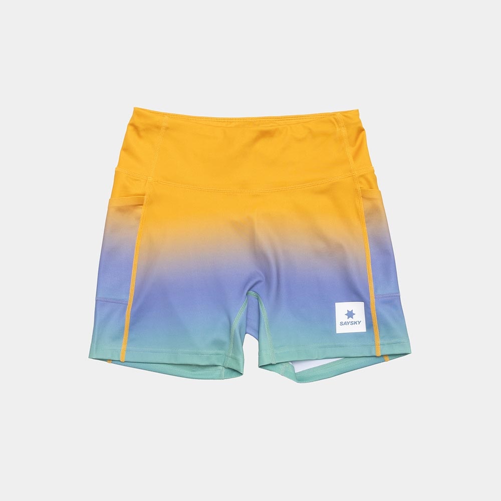 Saysky Drip Dye Combat+ Short Tights 4'' Dame Flerfarget