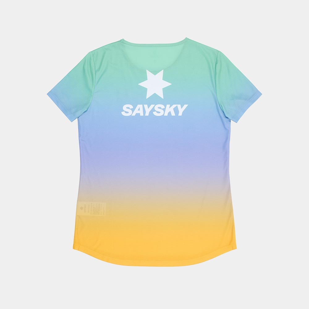 Saysky Drip Dye Flow Kortermet Trøye Dame Flerfarget