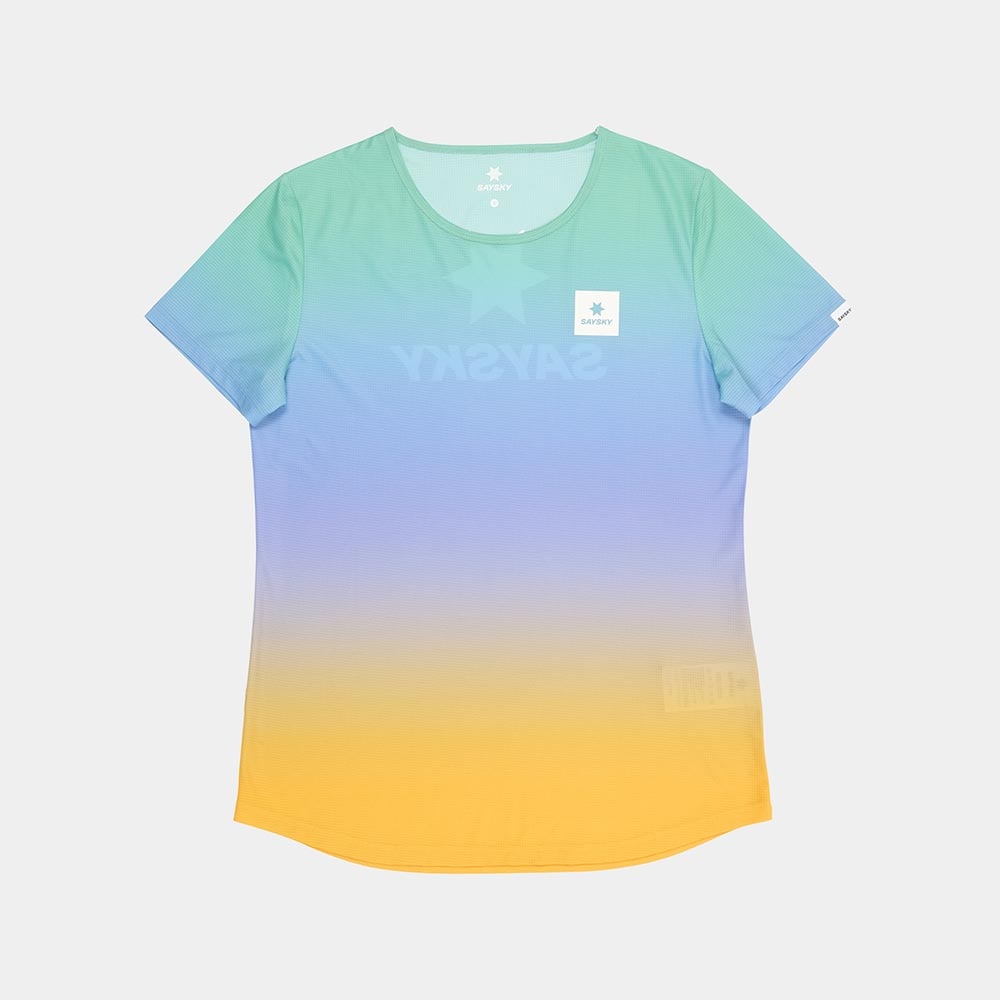 Saysky Drip Dye Flow Kortermet Trøye Dame Flerfarget