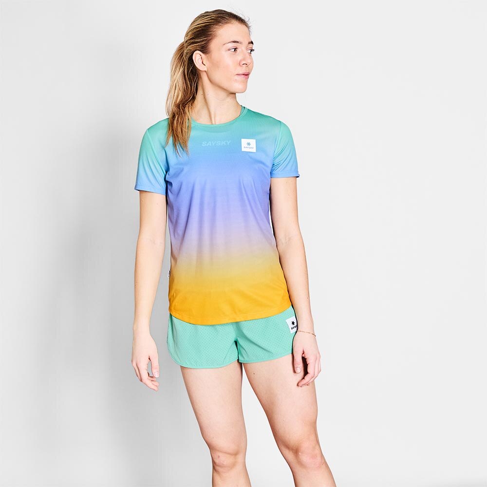 Saysky Drip Dye Flow Kortermet Trøye Dame Flerfarget
