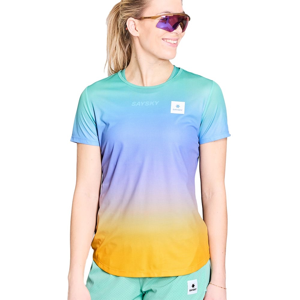 Saysky Drip Dye Flow Kortermet Trøye Dame Flerfarget