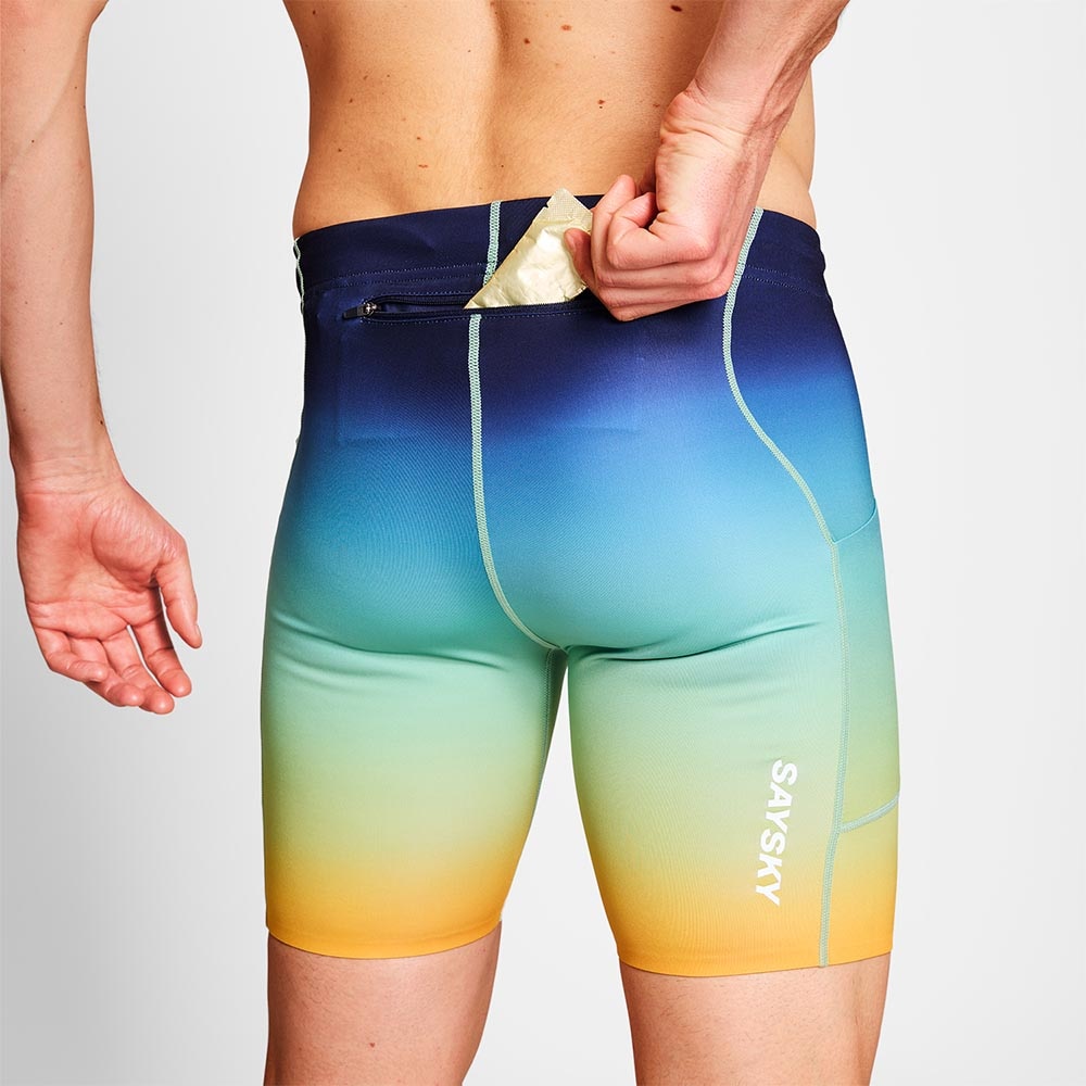 Saysky Drip Dye Combat+ Short Tights 7'' Herre Flerfarget