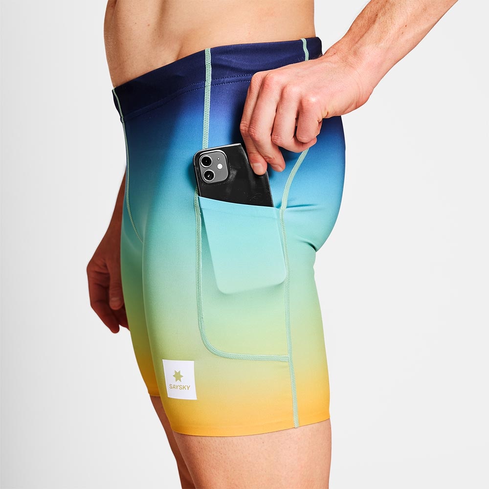 Saysky Drip Dye Combat+ Short Tights 7'' Herre Flerfarget