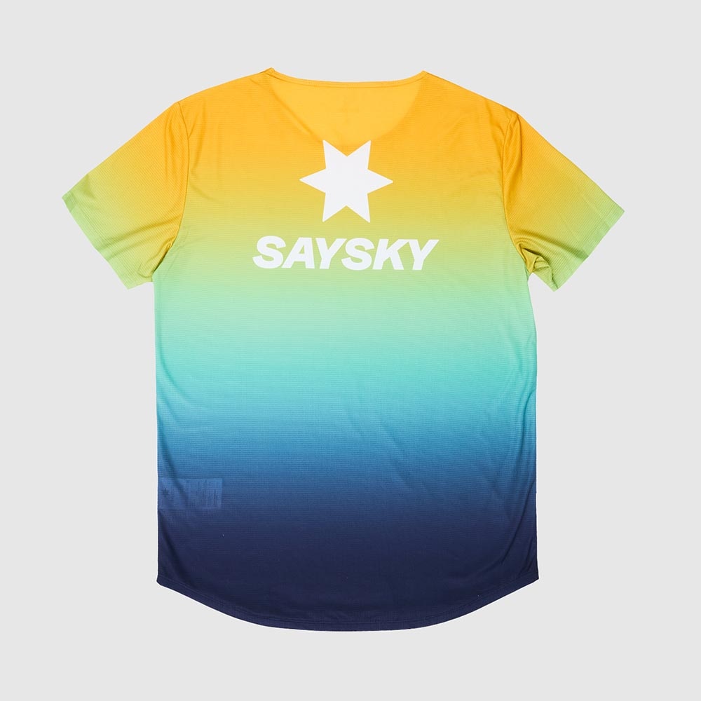 Saysky Drip Dye Flow Kortermet Trøye Herre Flerfarget