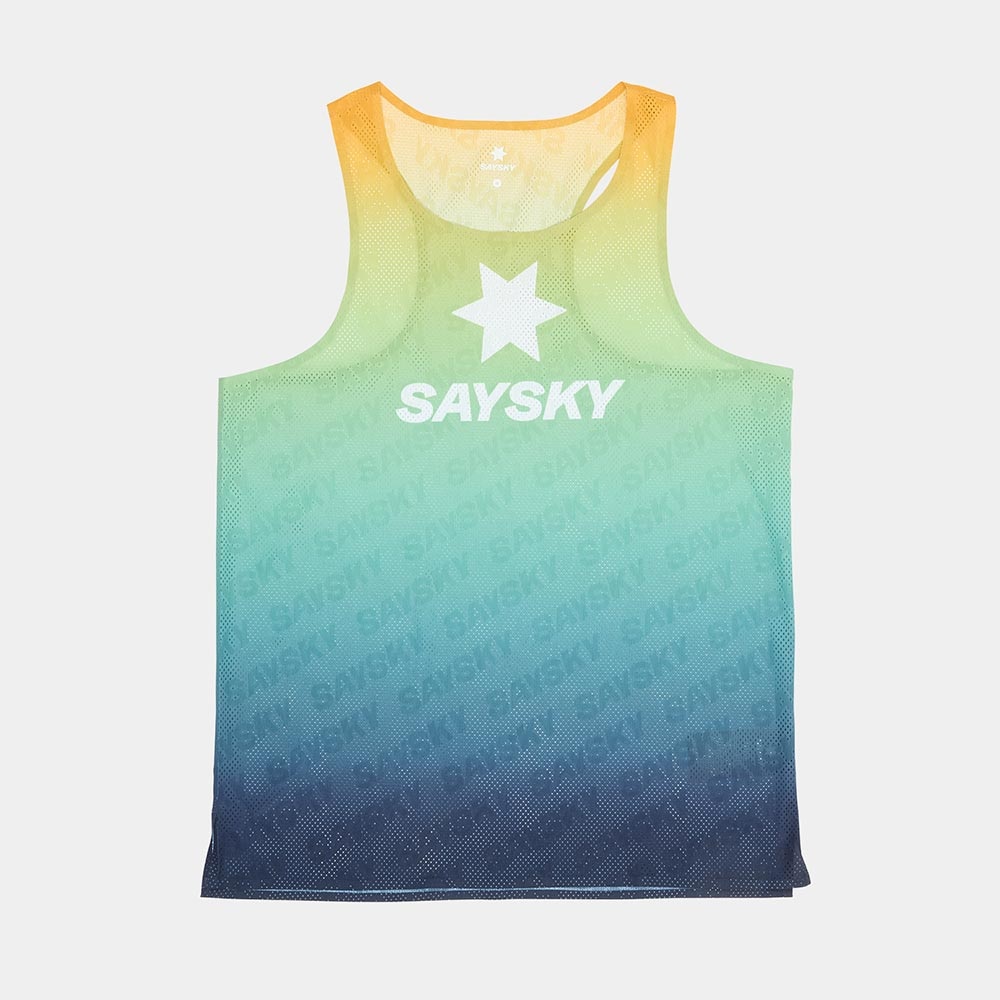 Saysky Drip Dye Flow Air Singlet Herre Flerfarget