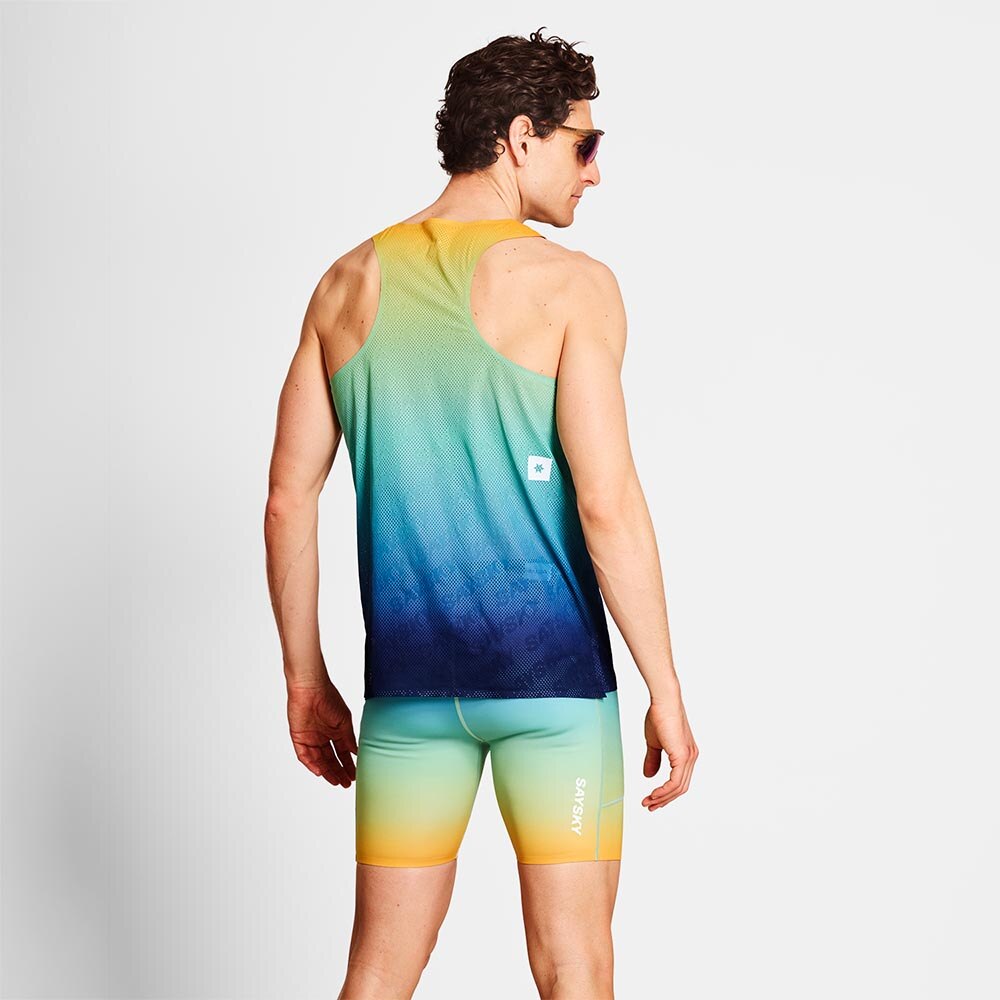 Saysky Drip Dye Flow Air Singlet Herre Flerfarget