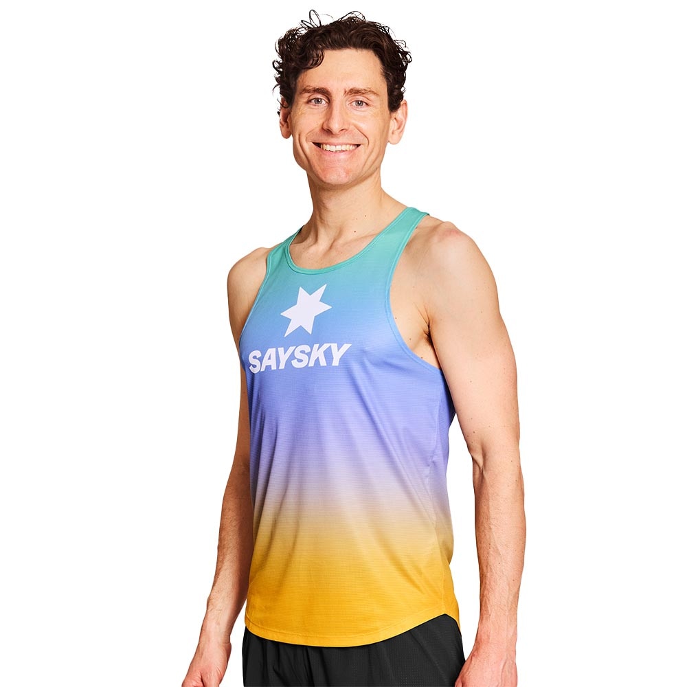 Saysky Drip Dye Flow Singlet Herre Flerfarget