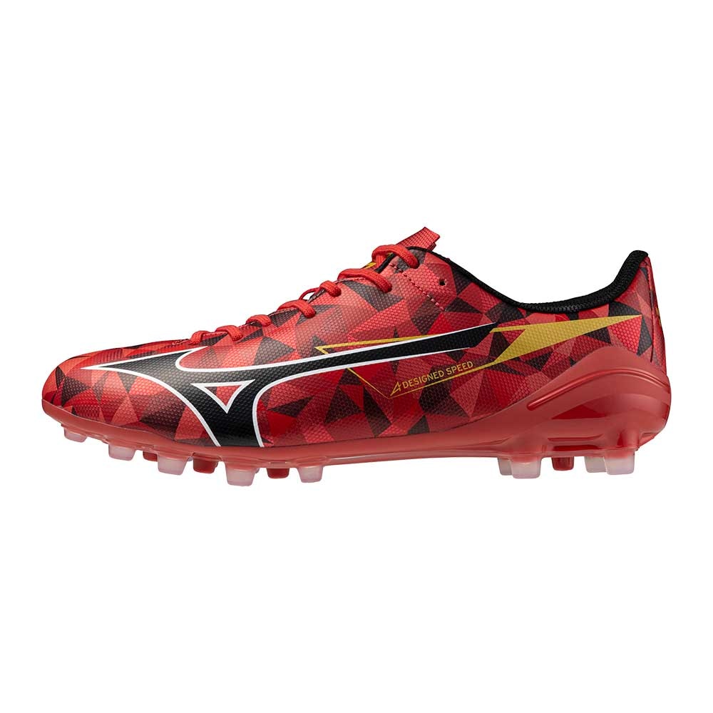 Mizuno Alpha II Select AG Fotballsko Ruby Red