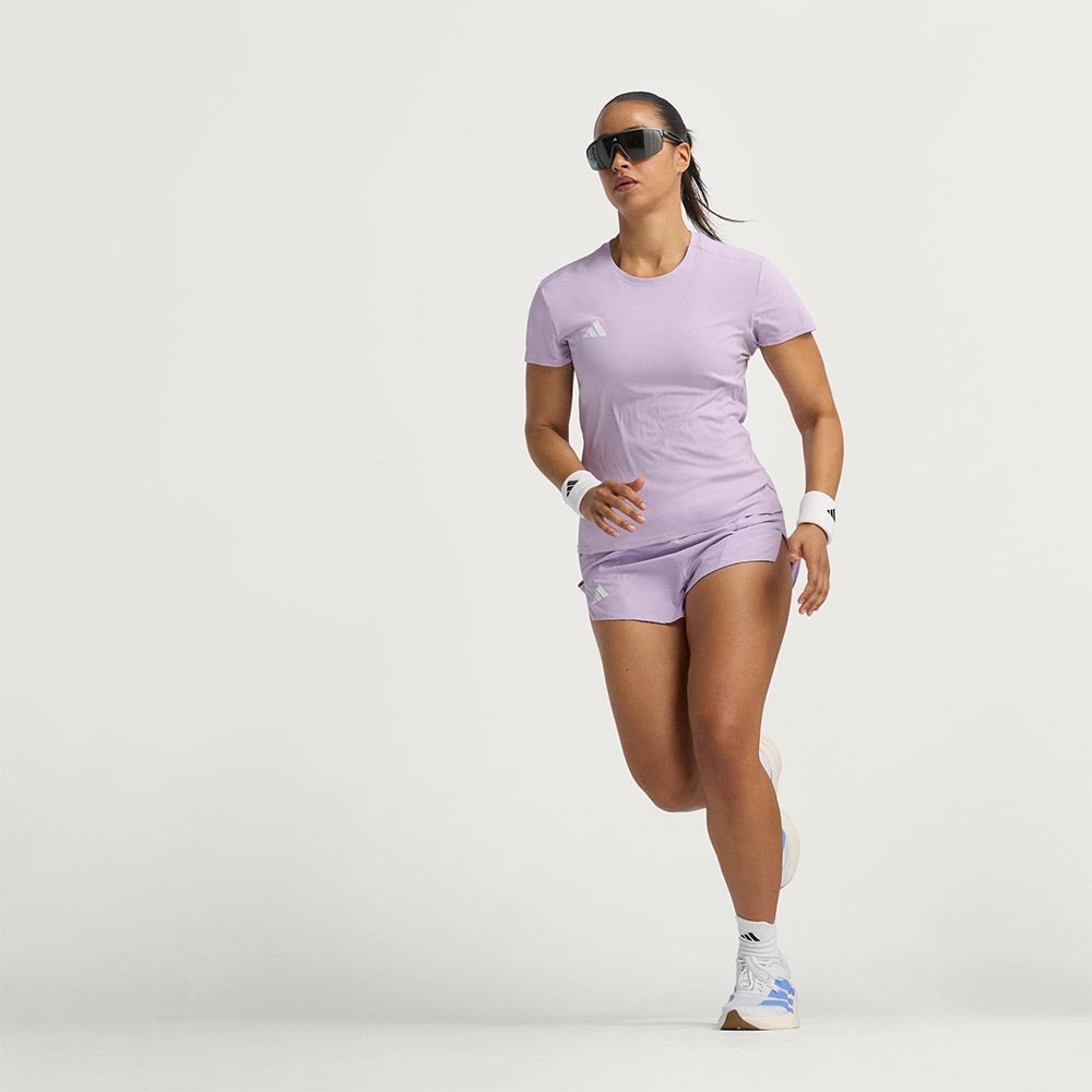 Adidas Adizero Essential Kortermet Trøye Dame Lilla