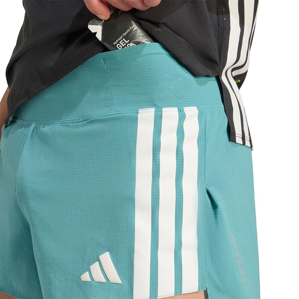 Adidas Adizero Gel Pocket Løpeshorts Herre Turkis/Hvit