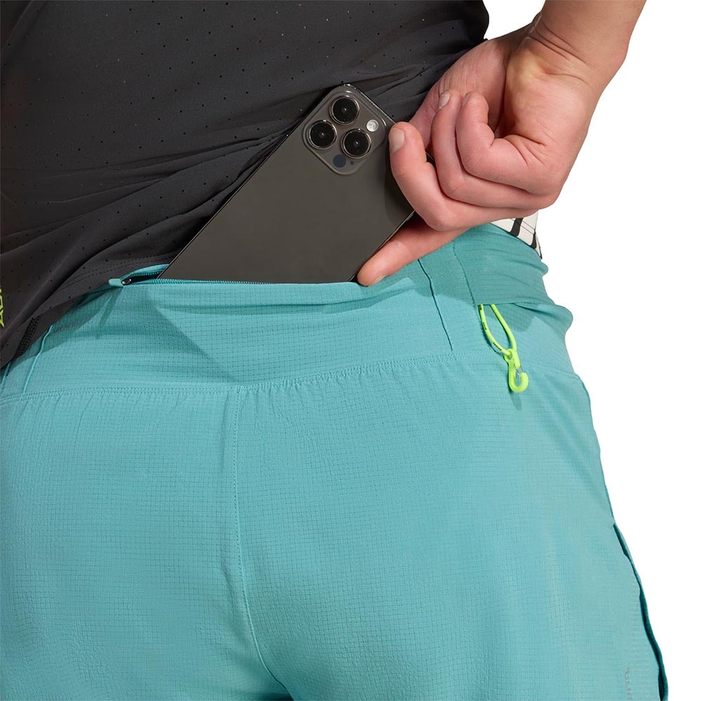 Adidas Adizero Gel Pocket Løpeshorts Herre Turkis/Hvit