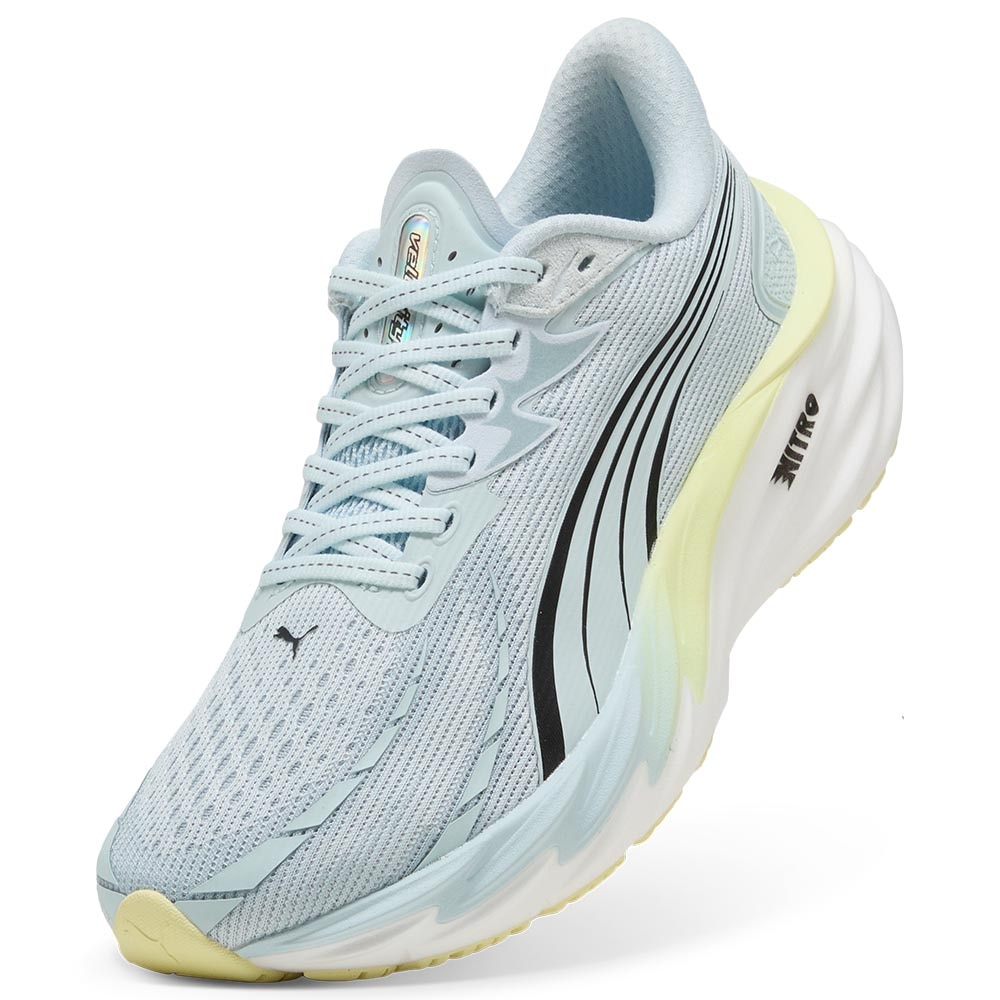 Puma Velocity Nitro 4 Joggesko Dame Lys Blå/Gul