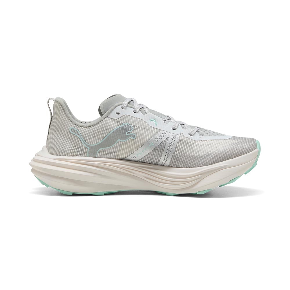Puma Deviate Nitro Elite Trail Joggesko Dame Grå/Turkis