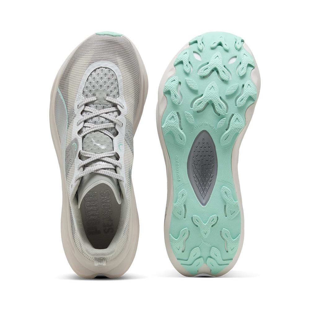 Puma Deviate Nitro Elite Trail Joggesko Dame Grå/Turkis