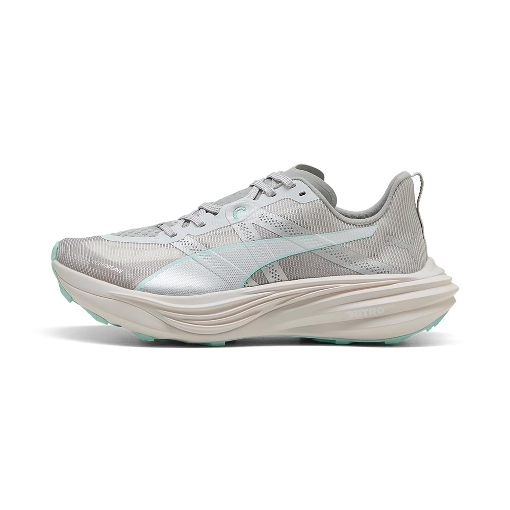 Puma Deviate Nitro Elite Trail Joggesko Dame Grå/Turkis