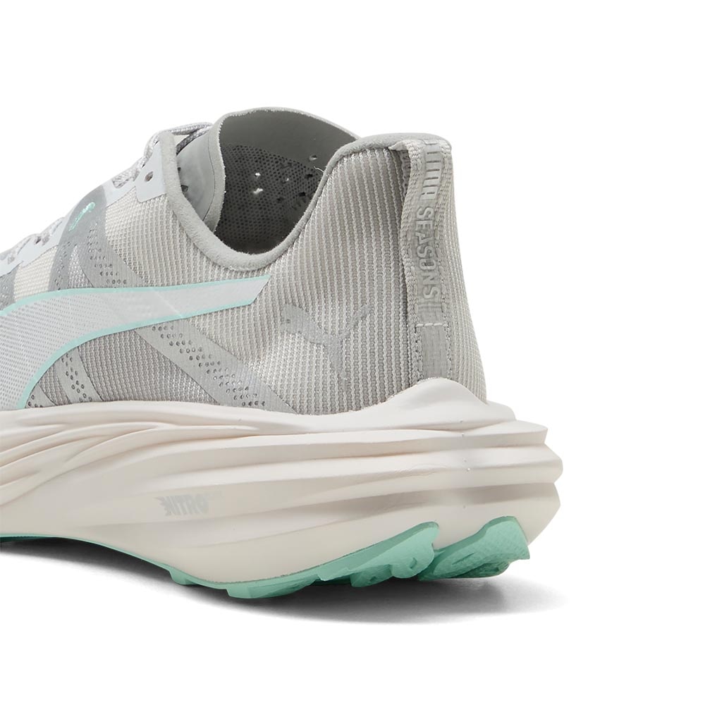 Puma Deviate Nitro Elite Trail Joggesko Dame Grå/Turkis