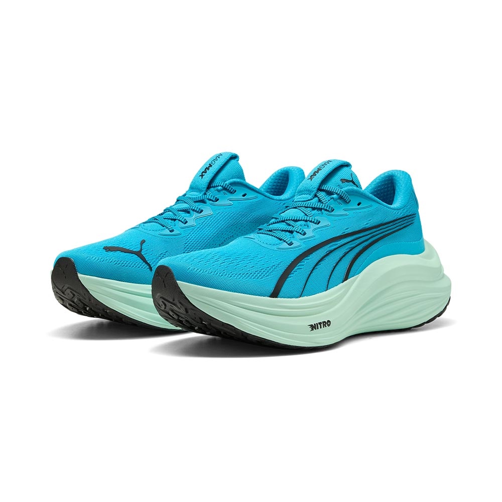 Puma MagMax Nitro Joggesko Herre Blå/Turkis