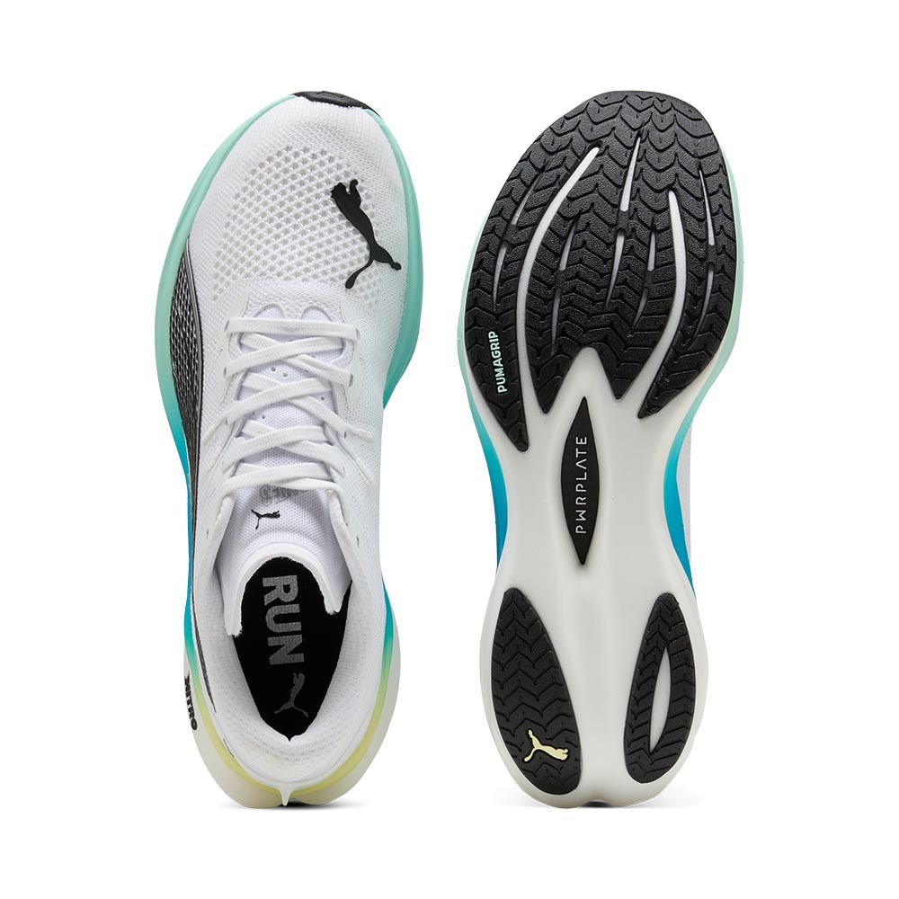Puma Deviate Nitro 3 Joggesko Herre Hvit/Blå/Gul
