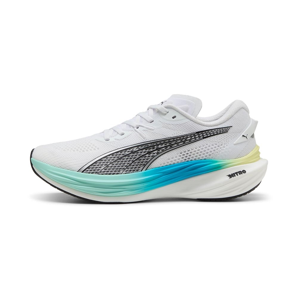 Puma Deviate Nitro 3 Joggesko Herre Hvit/Blå/Gul