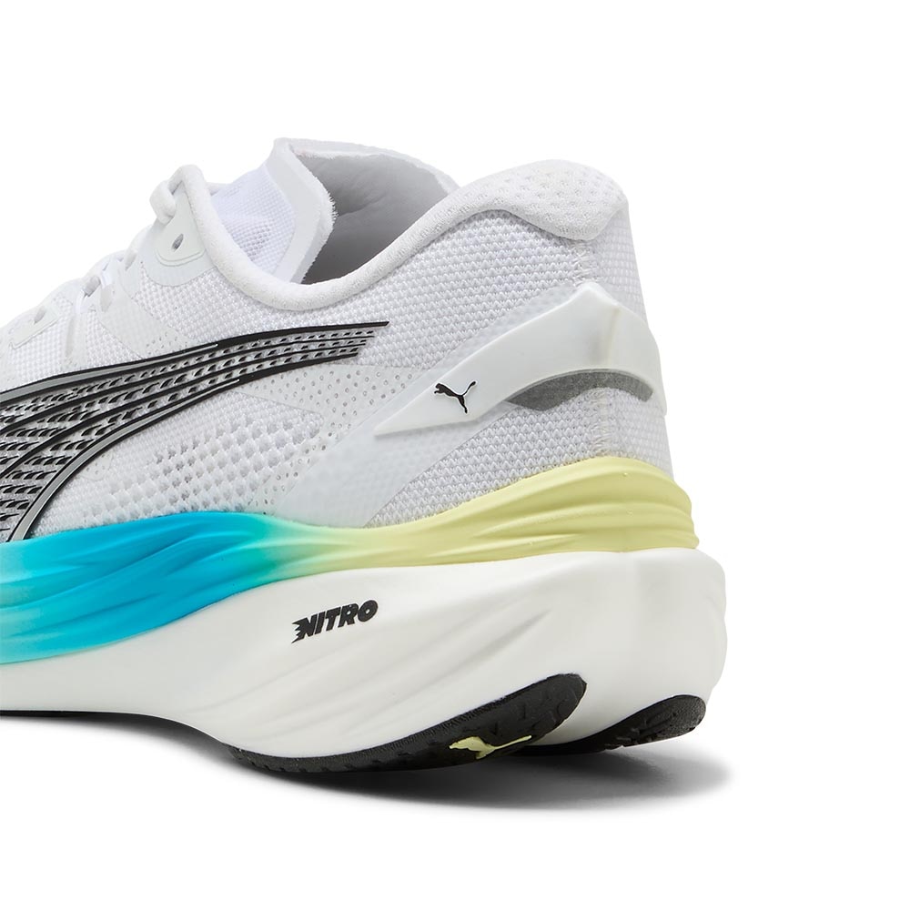 Puma Deviate Nitro 3 Joggesko Herre Hvit/Blå/Gul