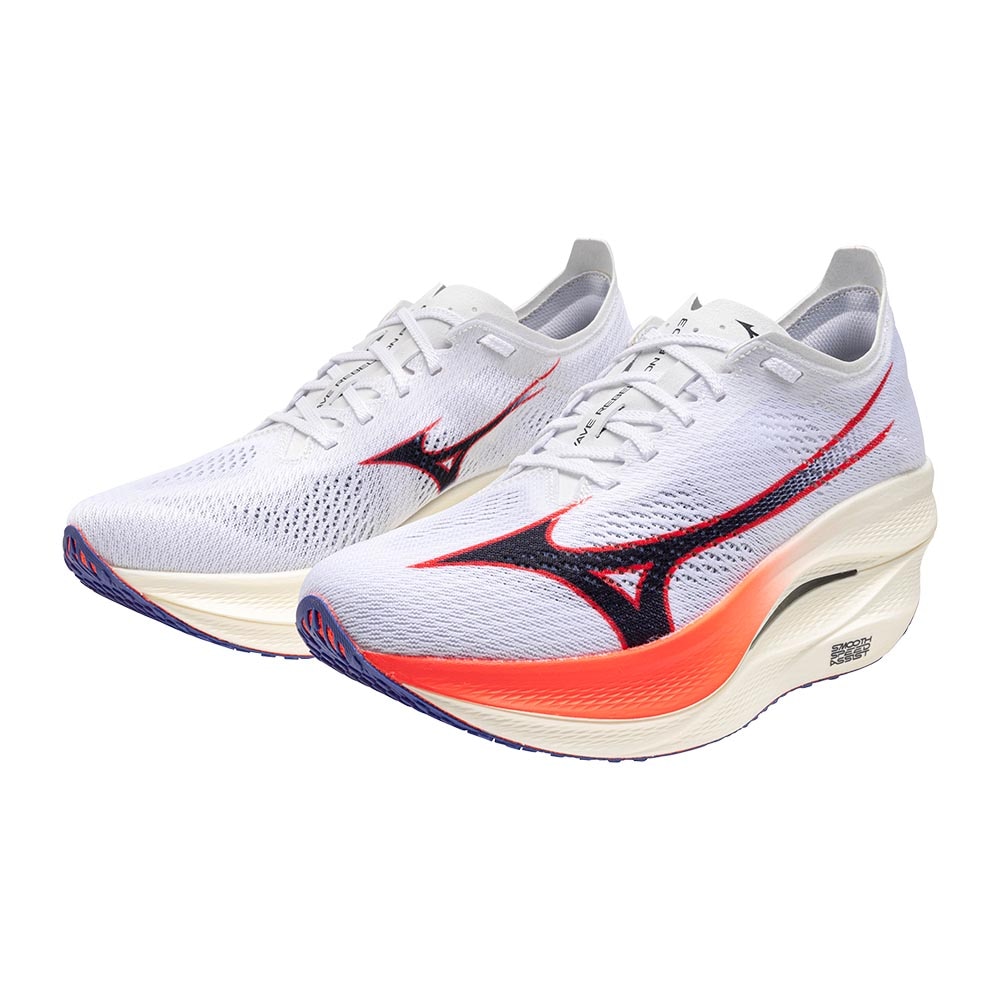 Mizuno Wave Rebellion Pro 3 Joggesko Hvit/Blå/Rød