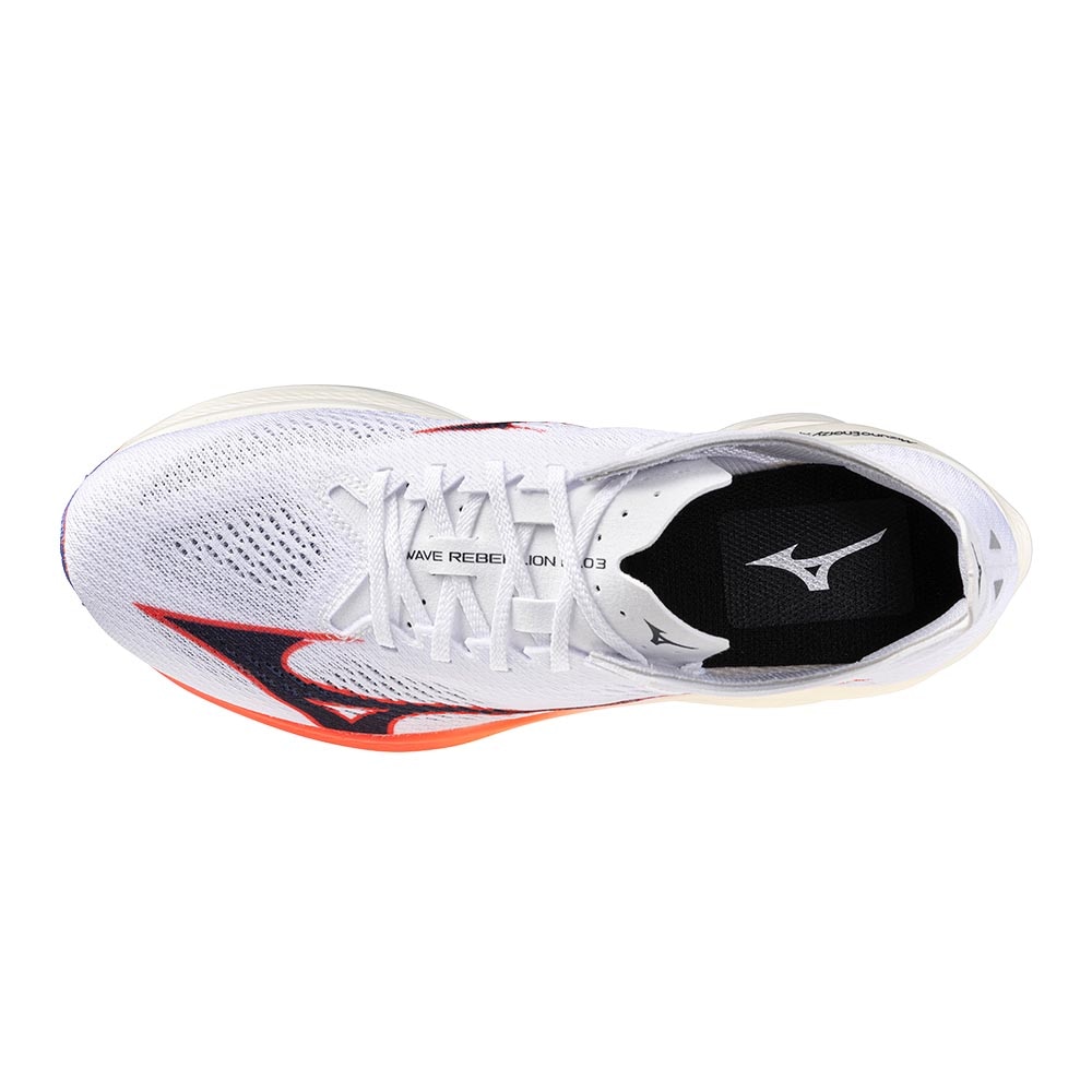 Mizuno Wave Rebellion Pro 3 Joggesko Hvit/Blå/Rød