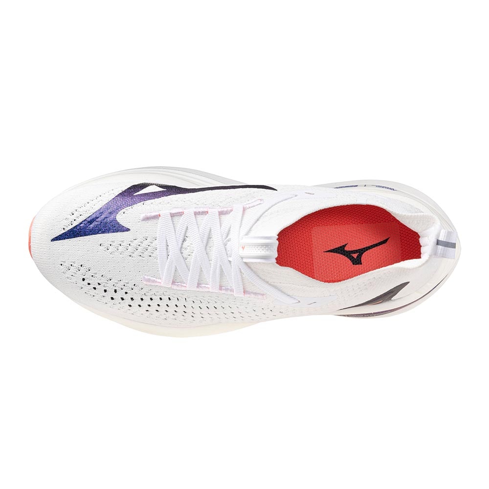 Mizuno Neo Vista 2 Joggesko Dame Hvit/Lilla/Rød