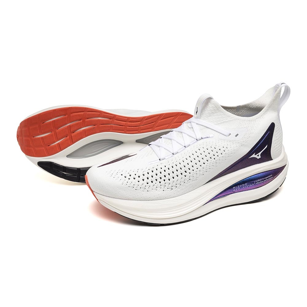 Mizuno Neo Vista 2 Joggesko Herre Hvit/Lilla/Rød