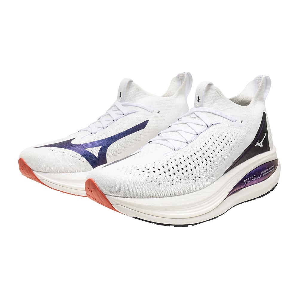 Mizuno Neo Vista 2 Joggesko Herre Hvit/Lilla/Rød