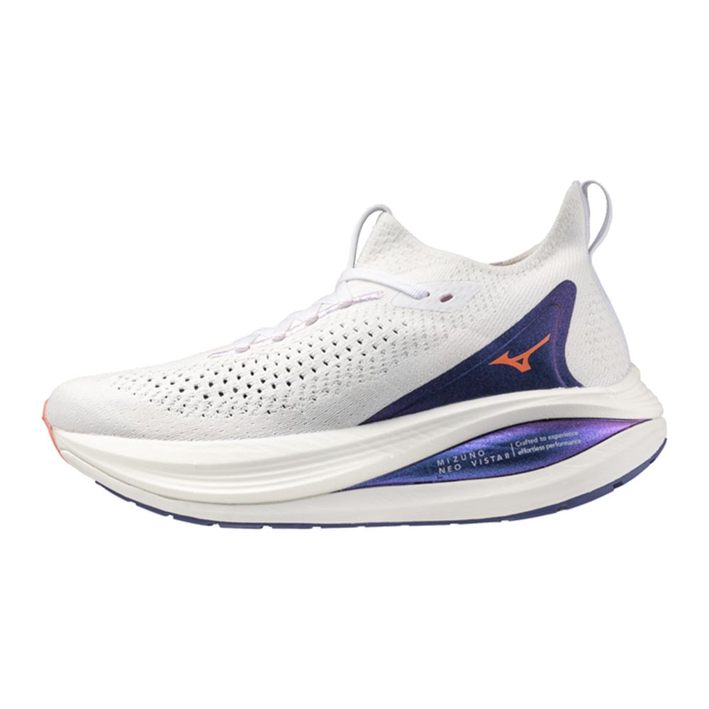 Mizuno Neo Vista 2 Joggesko Dame Hvit/Lilla/Rød