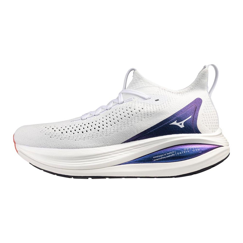 Mizuno Neo Vista 2 Joggesko Herre Hvit/Lilla/Rød