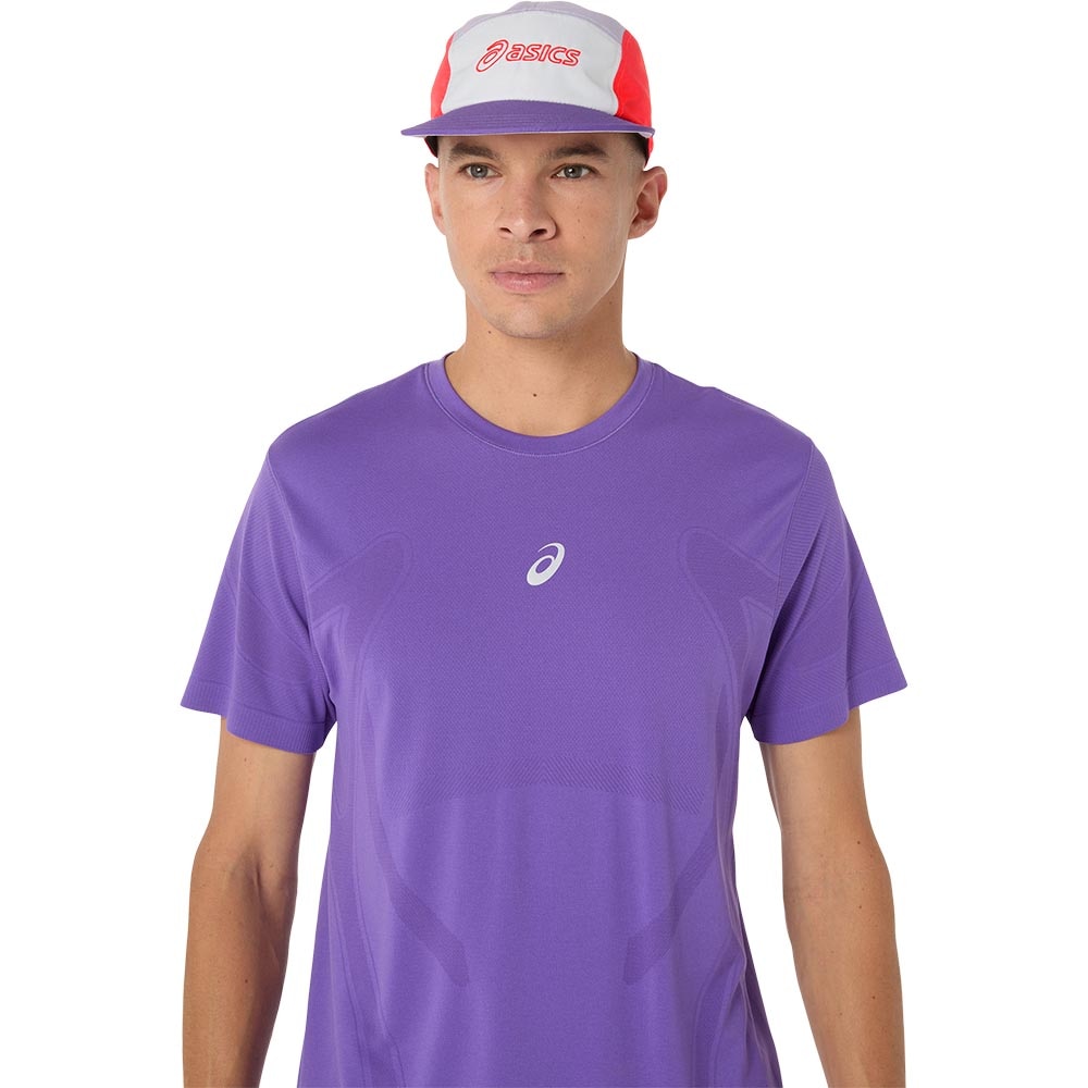 Asics 5 Panel Cap Hvit/Rød/Lilla