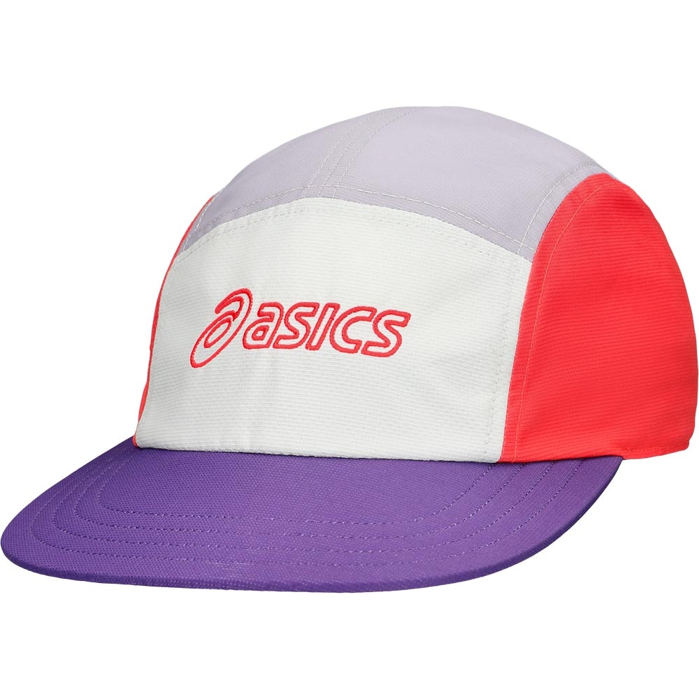 Asics 5 Panel Cap Hvit/Rød/Lilla