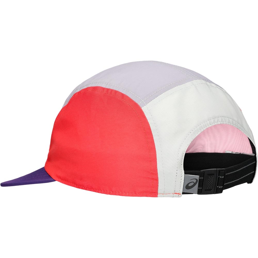 Asics 5 Panel Cap Hvit/Rød/Lilla