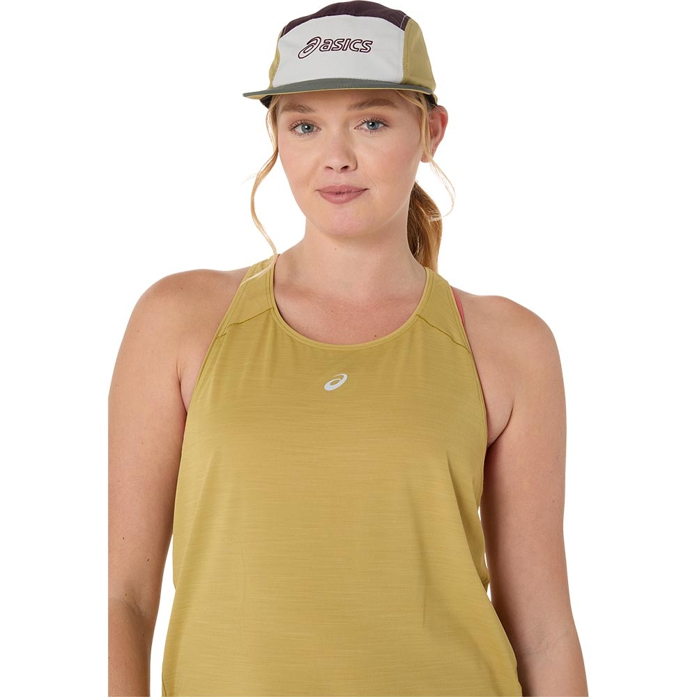 Asics 5 Panel Cap Hvit/Brun/Gul