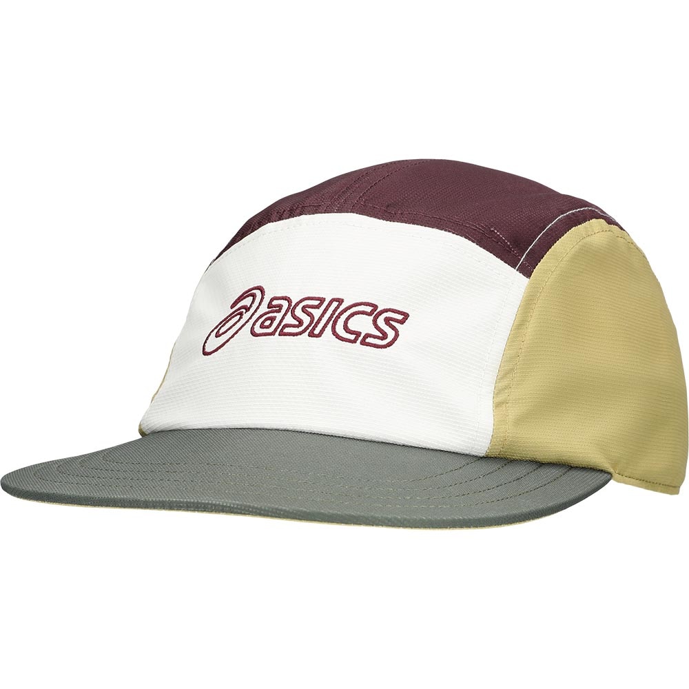 Asics 5 Panel Cap Hvit/Brun/Gul
