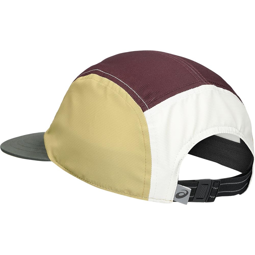 Asics 5 Panel Cap Hvit/Brun/Gul