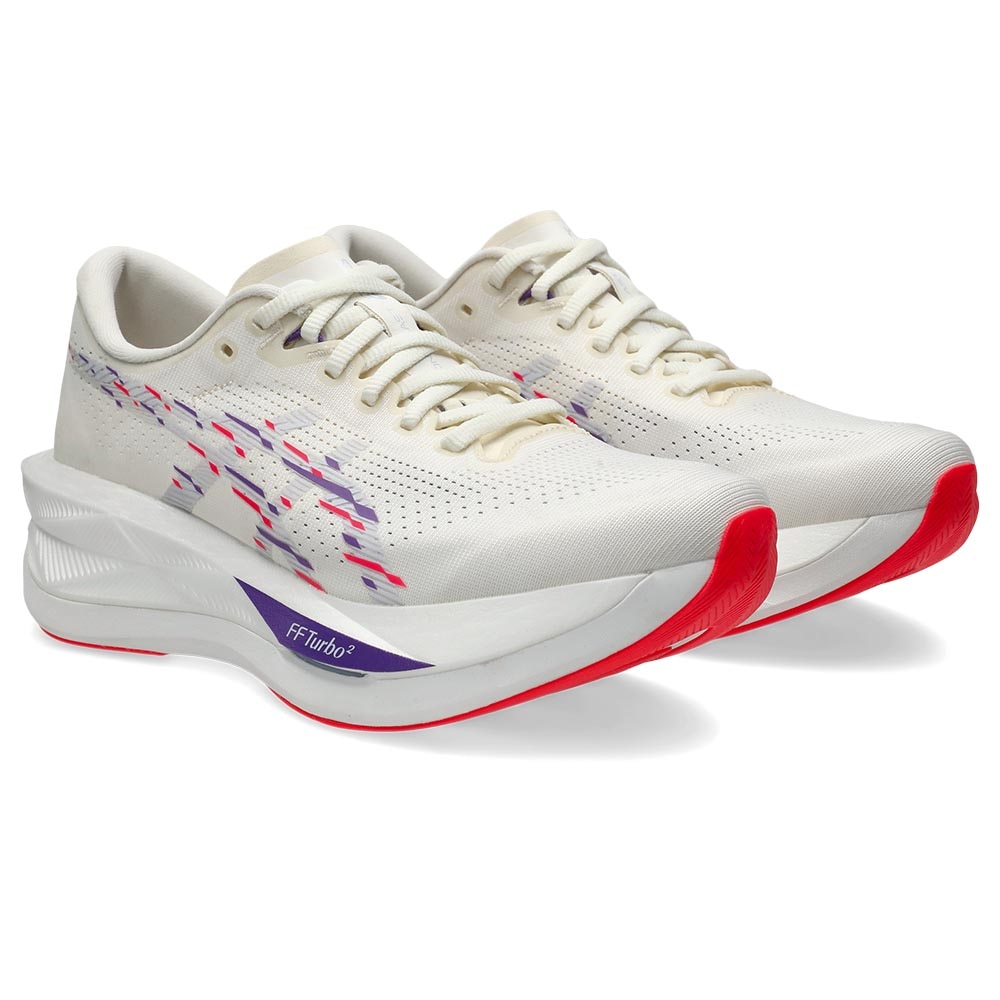 Asics Sonicblast Joggesko Dame Hvit/Lilla/Rød