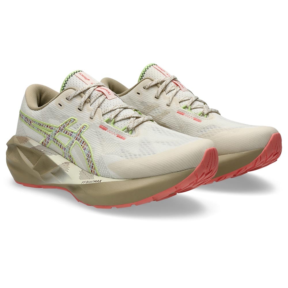 Asics Novablast 5 TR Joggesko Dame Beige/Grønn/Rosa