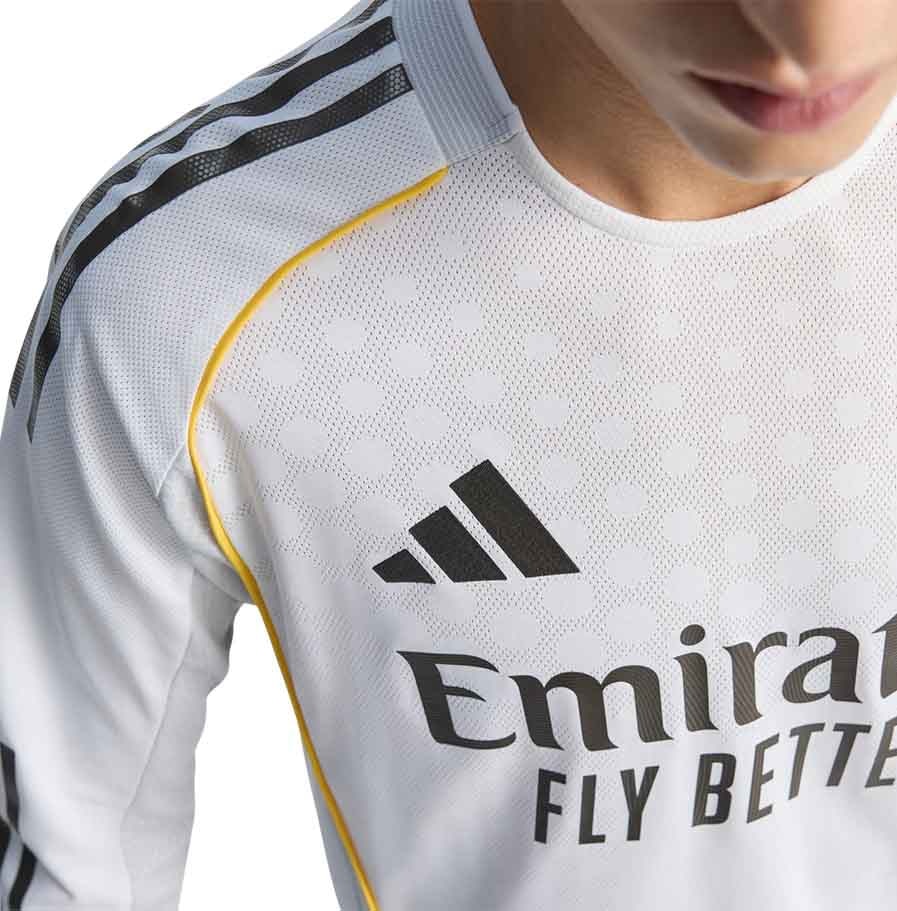 Adidas Real Madrid Authentic Langermet Fotballdrakt 25/26 Hjemme