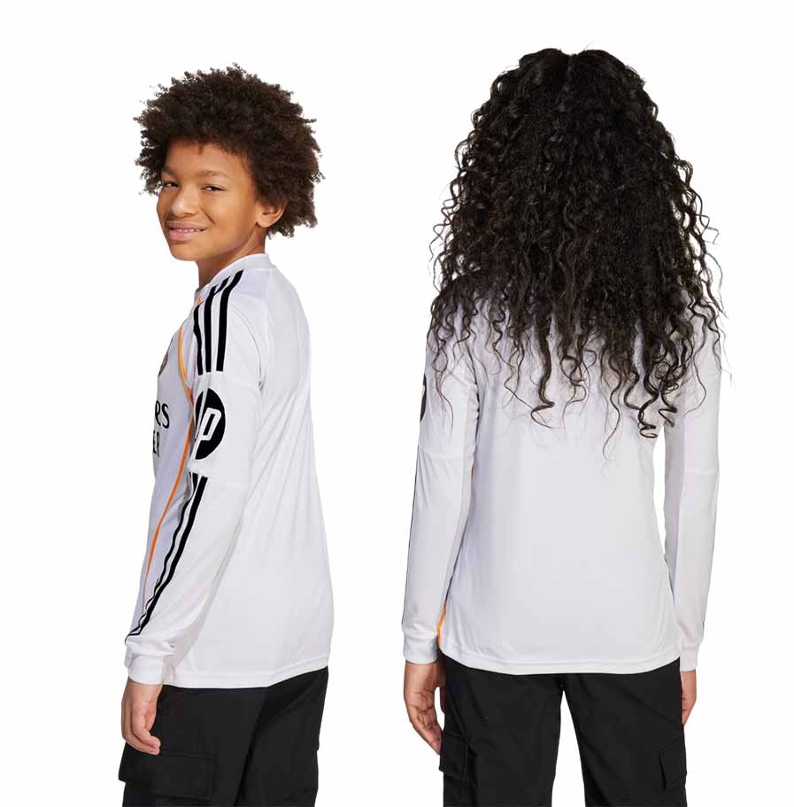 Adidas Real Madrid Langermet Fotballdrakt 25/26 Barn Hjemme