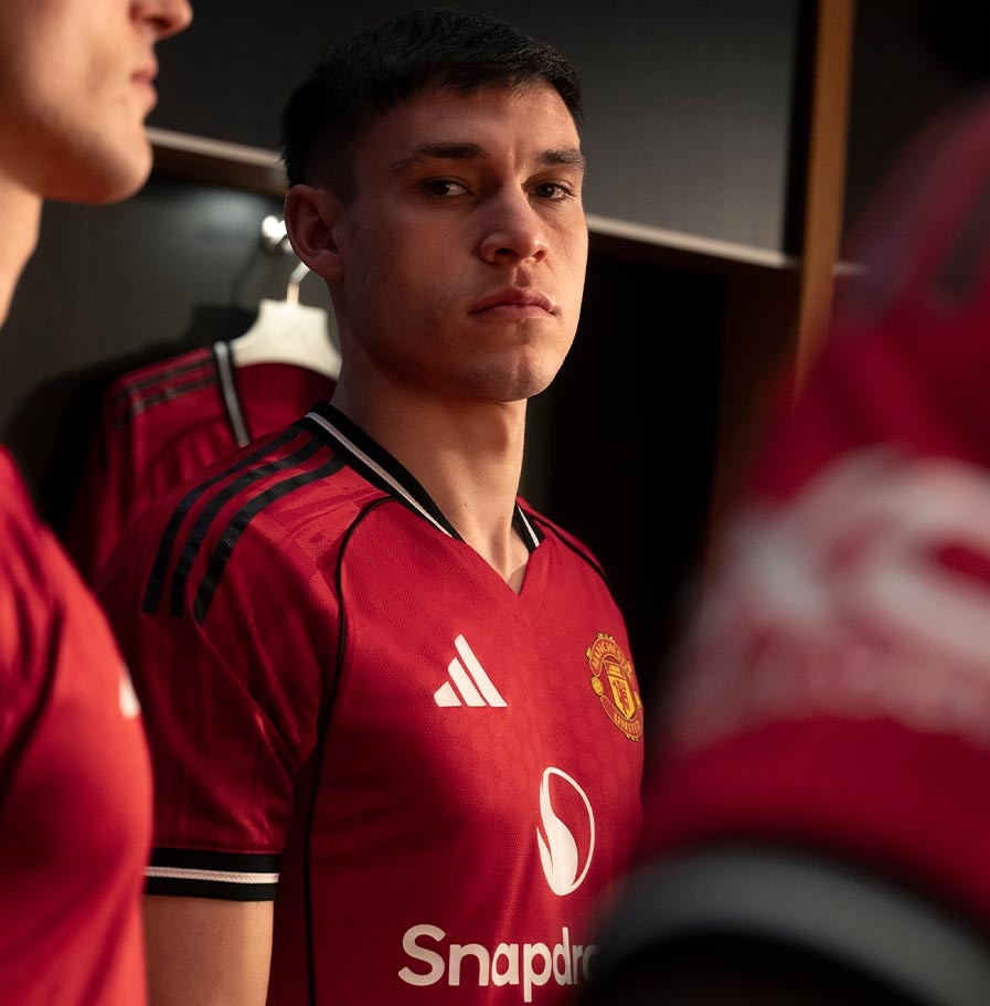 Adidas Manchester United Fotballdrakt 25/26 Barn Hjemme