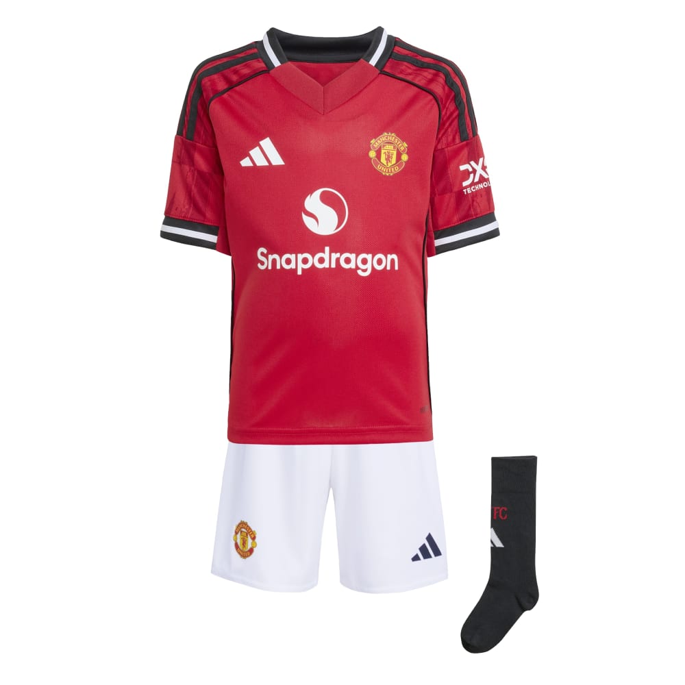 Adidas Manchester United Draktsett Barn 25/26 Hjemme