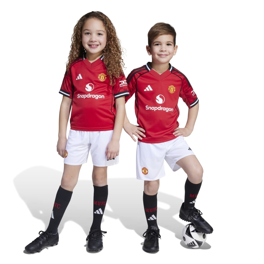 Adidas Manchester United Draktsett Barn 25/26 Hjemme