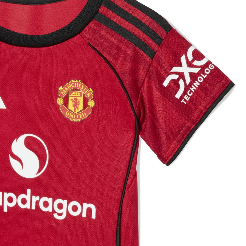 Adidas Manchester United Draktsett 25/26 Baby Hjemme