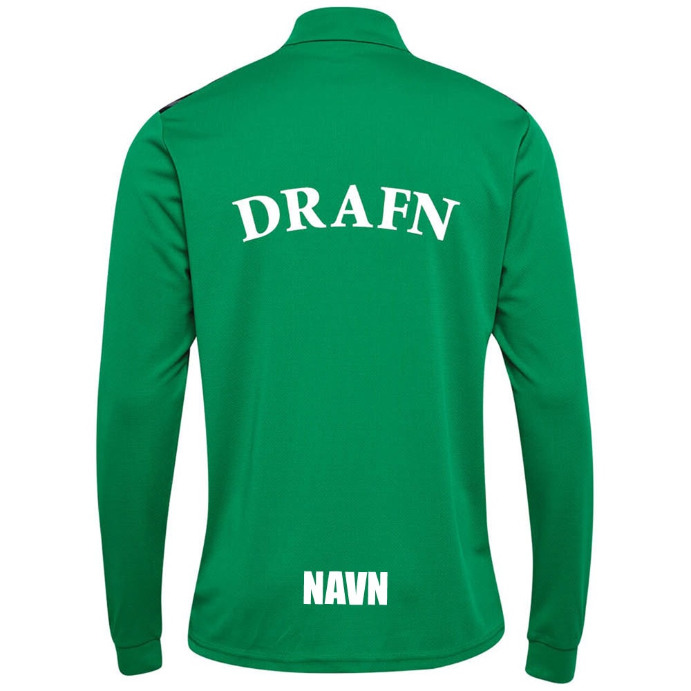 Hummel Drafn Half-Zip Treningsgenser Barn Grønn/Sort