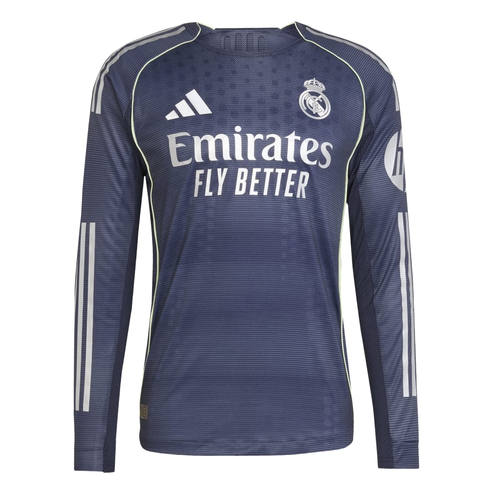 Adidas Real Madrid Authentic Langermet Fotballdrakt 25/26 Borte