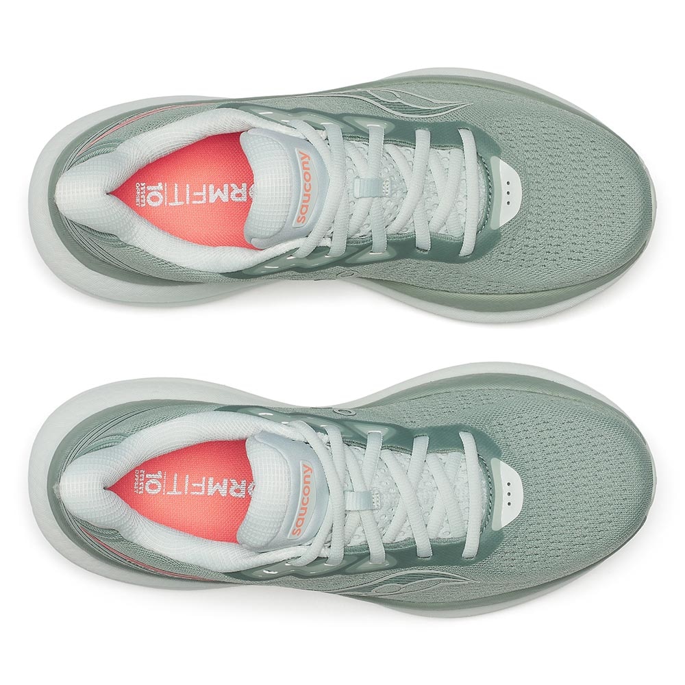 Saucony Triumph 23 Joggesko Dame Grønn/Hvit