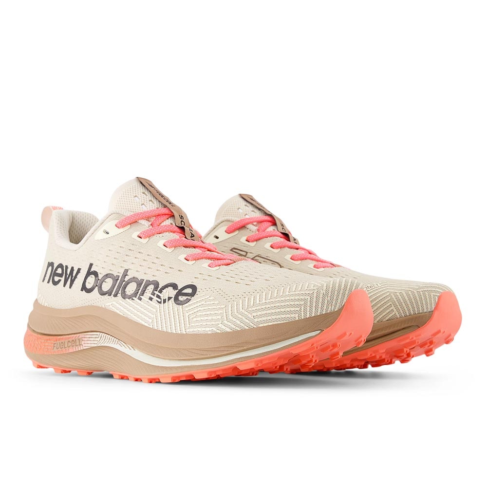 New Balance FuelCell SuperComp Trail Joggesko Herre Beige/Rosa